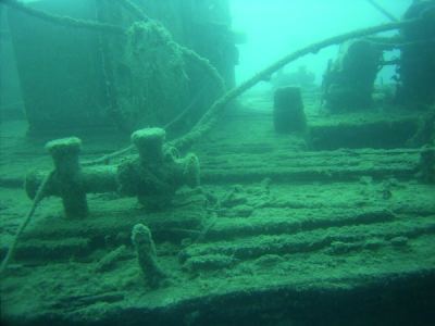 vorderdeck der "excalubur"